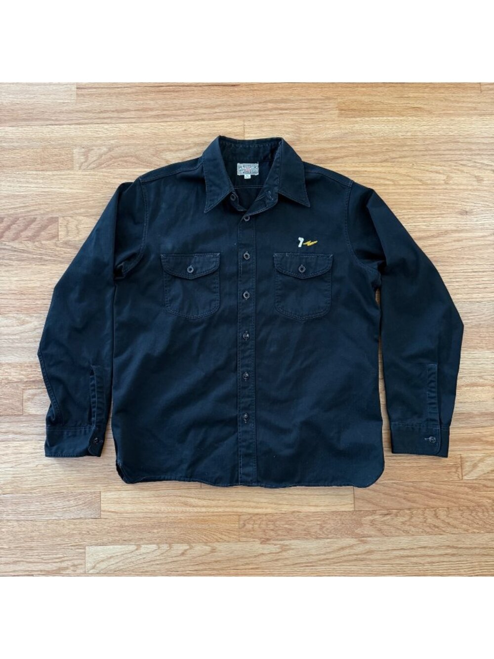 Buzz Rickson's Herringbone Embroidered 7th Sons Work Shirt BR26081 Large